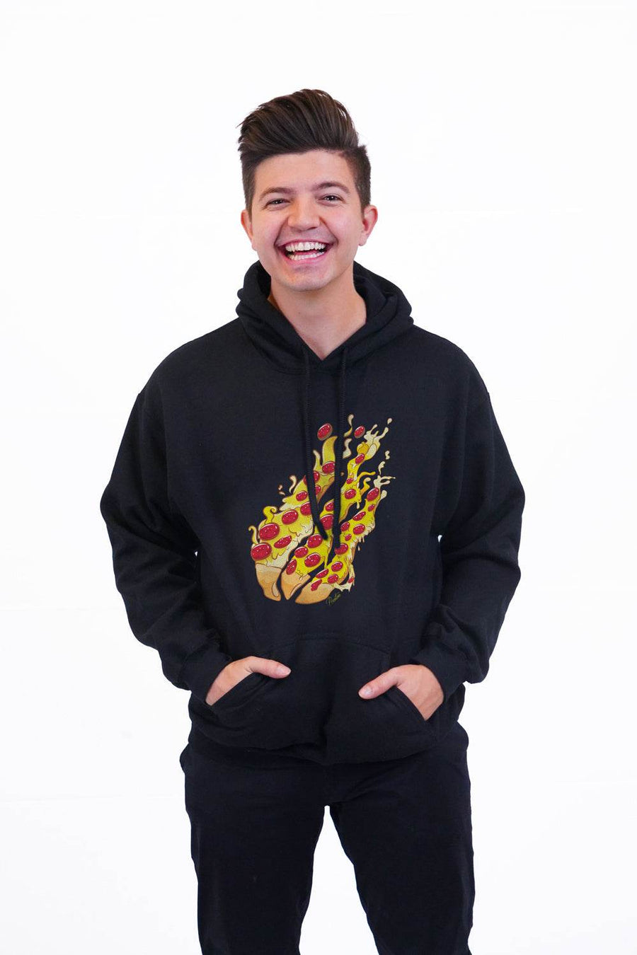 Black Pizza Hoodie