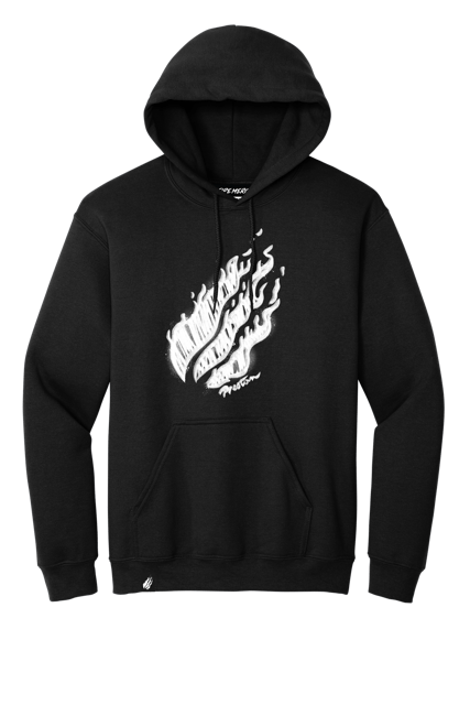 Chalk Flame Hoodie - Fire Merch