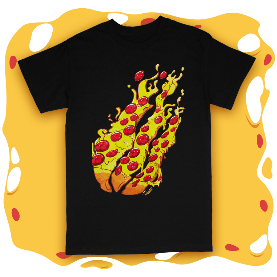 Black Pizza T-Shirt